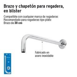 Brazo y Chapetón para Regadera FOSET