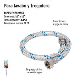 Manguera Para Lavabo y Fregadero Trenzado Aluminio FOSET