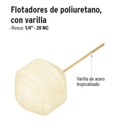 Flotador de Poliuretano con Varilla FOSET