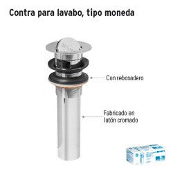 Contra para Lavabo Tipo Moneda FOSET