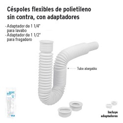 Céspol Flexible de Polietileno sin Contra con Adaptadores FOSET