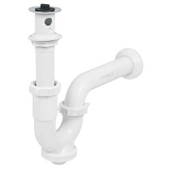 Céspol de Polipropileno para Lavabo de 1 1/4" con Cubierta Cromada FOSET