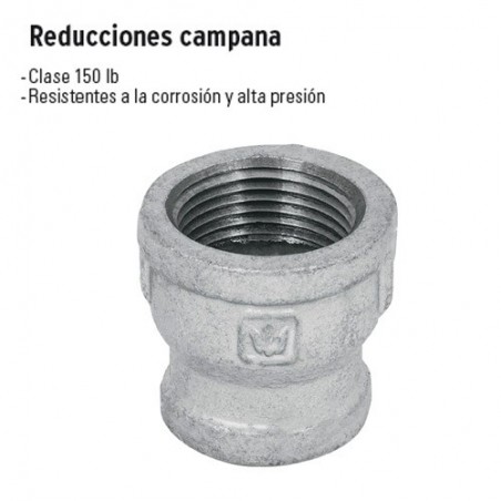 Reducciones Campana Galvanizadas FOSET