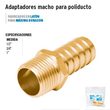 Adaptadores Macho para Poliducto FOSET