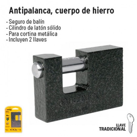 Candado Antipalanca Cuerpo de Hierro