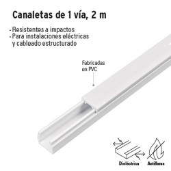 Canaleta de 1 Vía 2 Metros