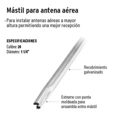 Retranqueo del mastil de antenas - Solitel