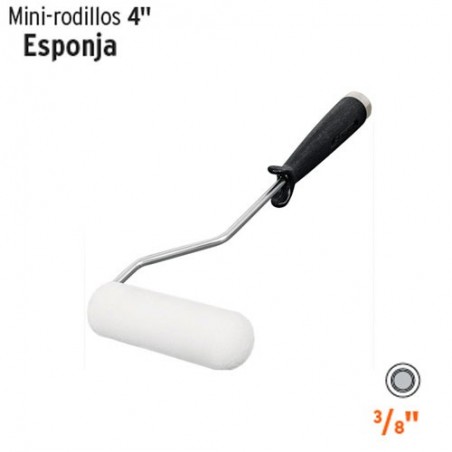 Mini-Rodillo de Esponja 4" TRUPER