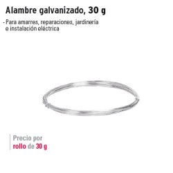 Alambre Galvanizado 30 g FIERO