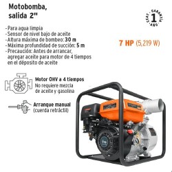 Motobomba a Gasolina TRUPER