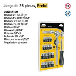 Juego de Dados 25 Piezas PRETUL