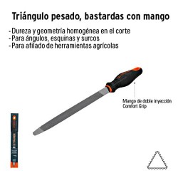 Lima Triangulo Pesado Bastardas con Mango Comfort Grip TRUPER