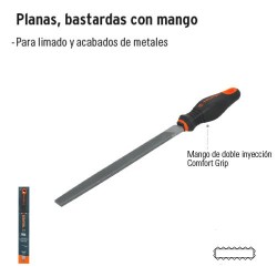 Lima Plana con Mango Comfort Grip TRUPER