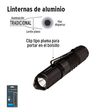 Linterna de Aluminio de Pilas con LEDS TRUPER