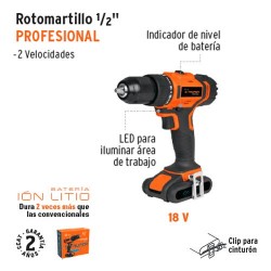 Rotomartillo ½'' Profesional TRUPER