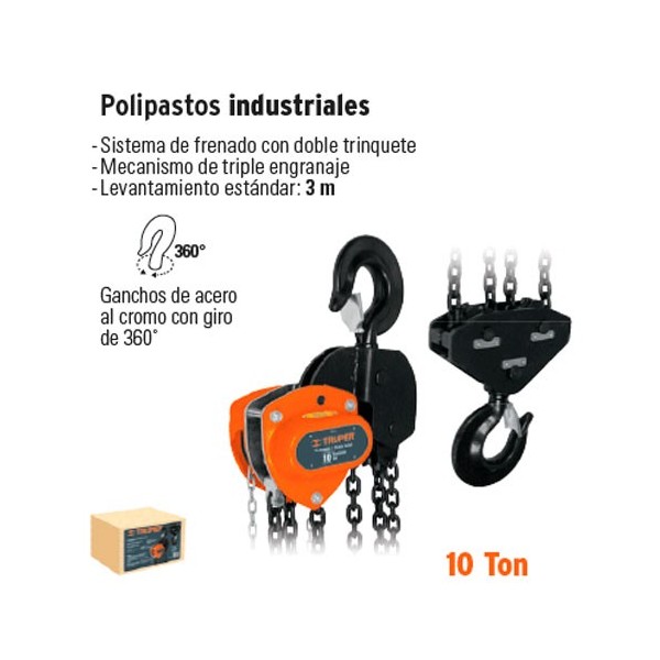 Polipasto Industrial de 5 Toneladas TRUPER