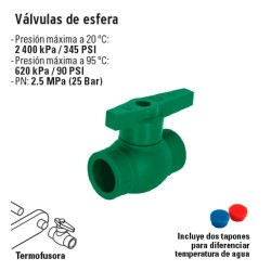 Valvula de Esfera PP-R TERMOFLOW