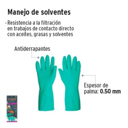 Guante Manejo de Solventes de Nitrilo TRUPER