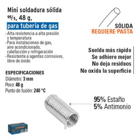Mini Soldaduda Solida 95/5 45 g TRUPER