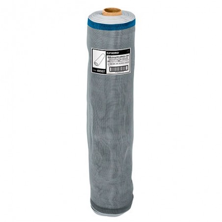 Malla Mosquitera Plástica Gris 30 m FIERO