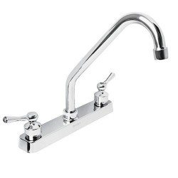 Mezcladora Plastica 8'' para Fregadero Cuello Largo Basic ABS FOSET