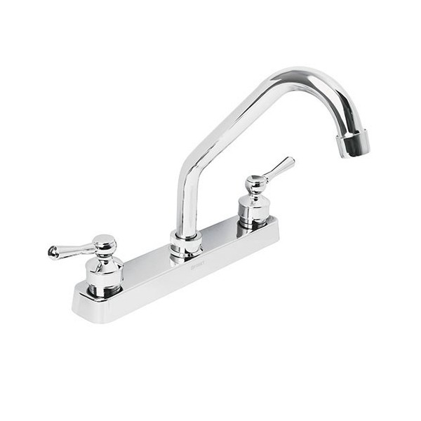 Mezcladora Plastica 8'' para Fregadero Cuello Corto Basic ABS FOSET