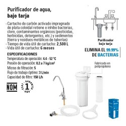 Purificador de Agua Bajo Tarja FOSET