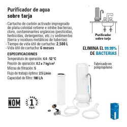 Purificador de agua, bajo tarja, Foset, Purificadores y Filtro Para Agua,  45054