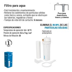 Filtro para Agua FOSET