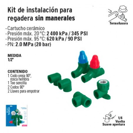 Kit de Instalacion para Regadera FOSET