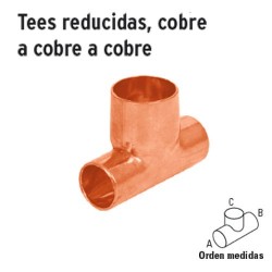 Tee Reducida Cobre a Cobre a Cobre FOSET