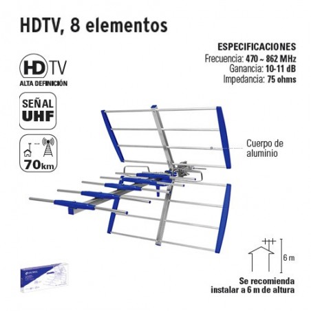 HDTV 8 Elementos VOLTECK