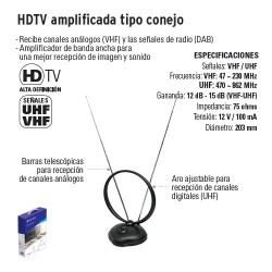 HDTV Amplificada Tipo Conejo VOLTECK