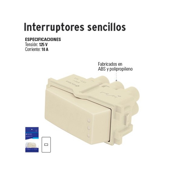 Interruptores Sencillos VOLTECK