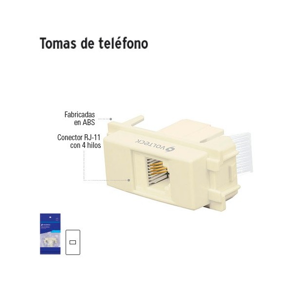 Tomas de Teléfono VOLTECK