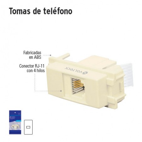 Tomas de Teléfono VOLTECK