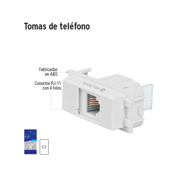 Tomas de Teléfono VOLTECK