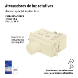 Atenuadores de Luz Rotativo VOLTECK