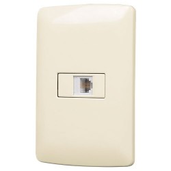 Placa con Toma de Telefono VOLTECK