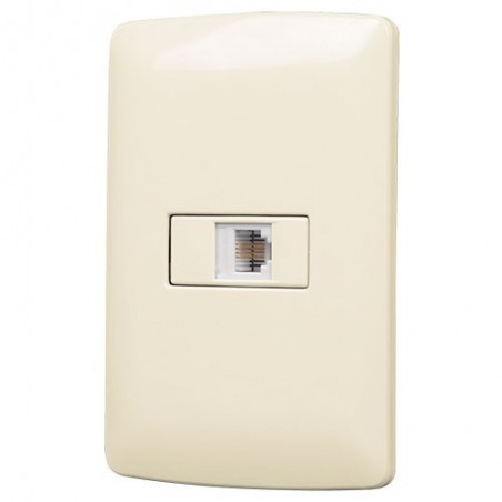 Placa con Toma de Telefono VOLTECK