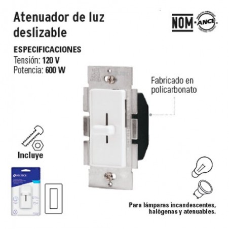 Atenuador de Luz Deslizable VOLTECK