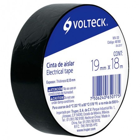 Cinta de Aislar 18 m x 19 mm VOLTECK