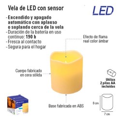Vela de LED con Sensor VOLTECK