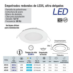 Empotrado Redondo de LED Ultra Delgado VOLTECK