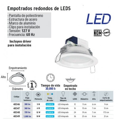 Empotrado Redondo de LED VOLTECK