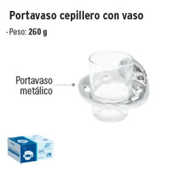 Portavaso Cepillero con Vaso FOSET