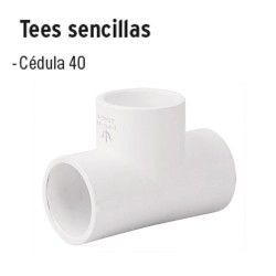 Tee Sencilla de PVC Hidráulico FOSET