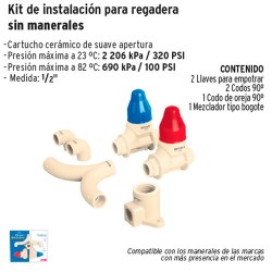 Kit de Instalacion para Regadera Sin Manerales CPVC FOSET