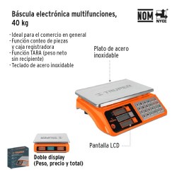 Bascula Electronica Multifunciones 40 kg TRUPER