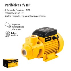 Bombas Perifericas 1/2 HP PRETUL